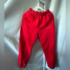 Comfrt Red Womens Jogger Pants
